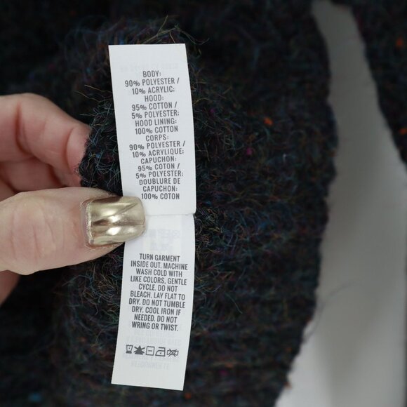 OFFLINE Ribbed Sweater Womens S Gray Winter Cozy Comfort Relaxed Casual Warm NWT - Picture 6 of 14